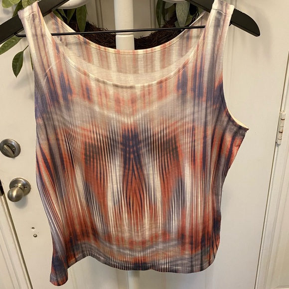 live and let live 2 pc set Ombre Sheer Stripe & Lace Top with Matching Tank XL - Picture 7 of 11